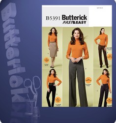 5391 BUTTERICK VERY EASY TAPERED SKIRT, PANTS LENGTHS PATTERN 8-14 or 16-24 choice  UNCUT